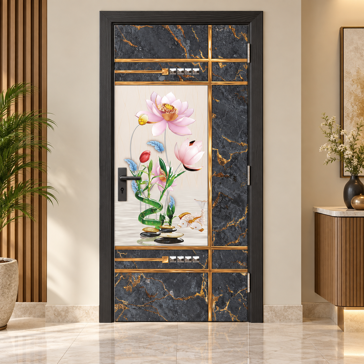Fleximo WPC digital printing door design 1