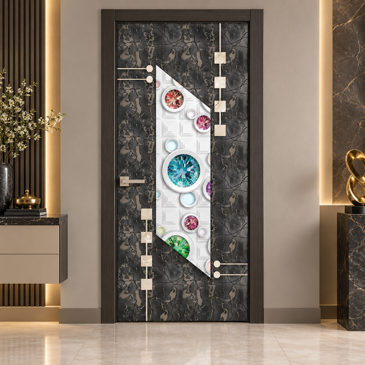 Fleximo WPC digital printing door design 2