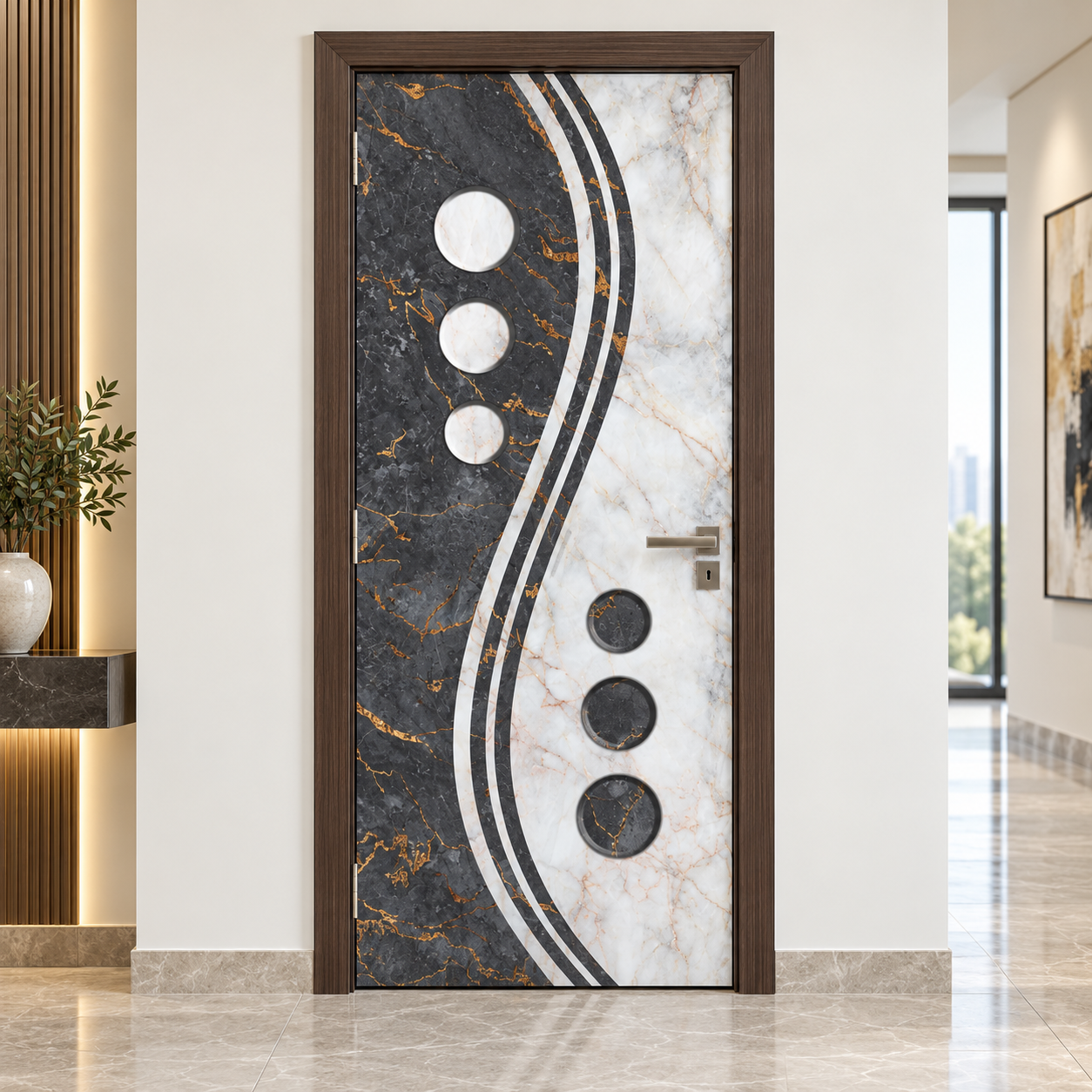 Fleximo WPC digital printing door design 5