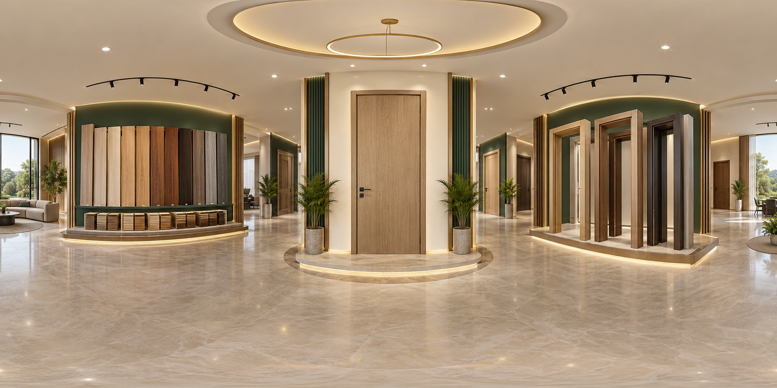Fleximo WPC showroom — static preview